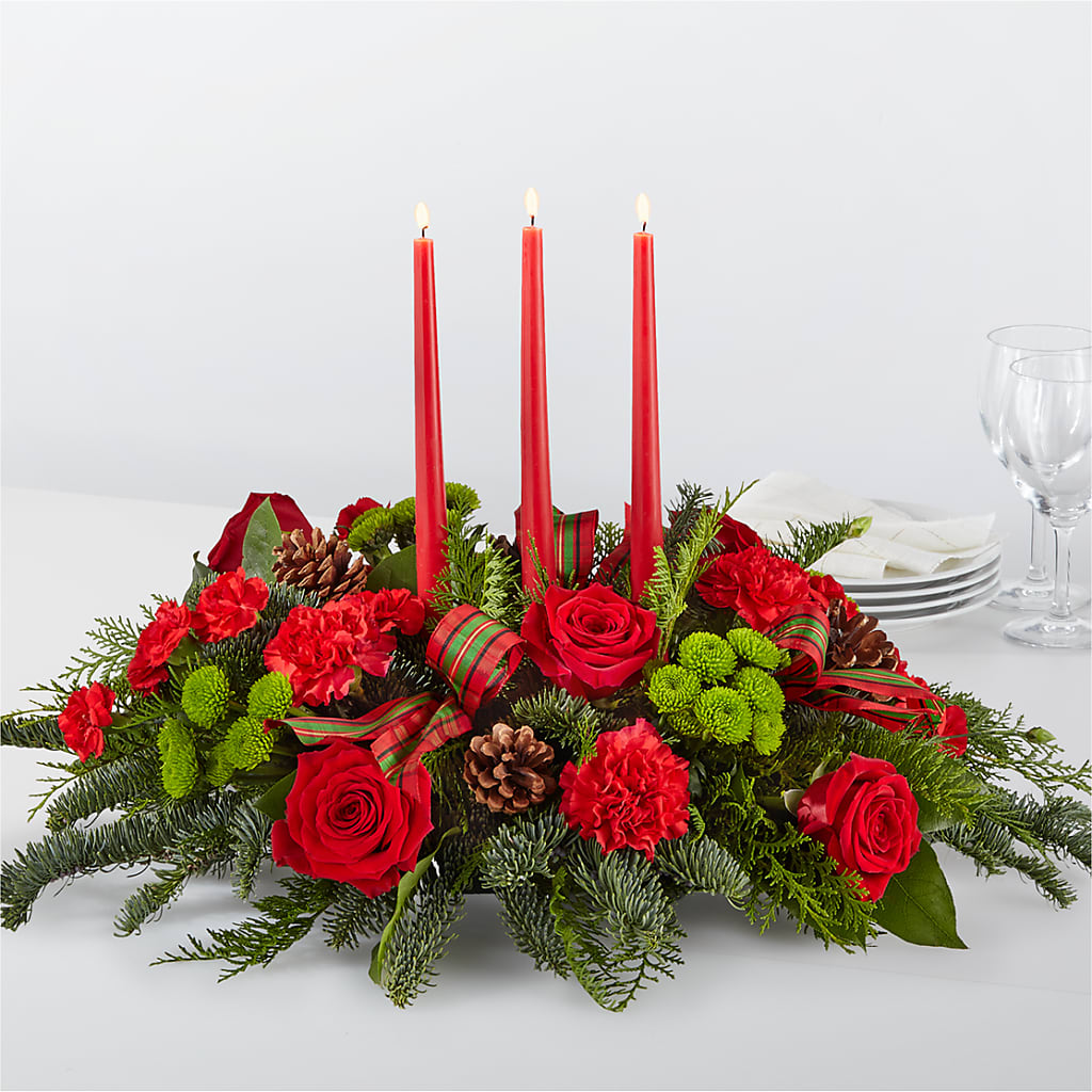 By the Candlelight Centerpiece – Four Seasons Florist, Clarksville TN