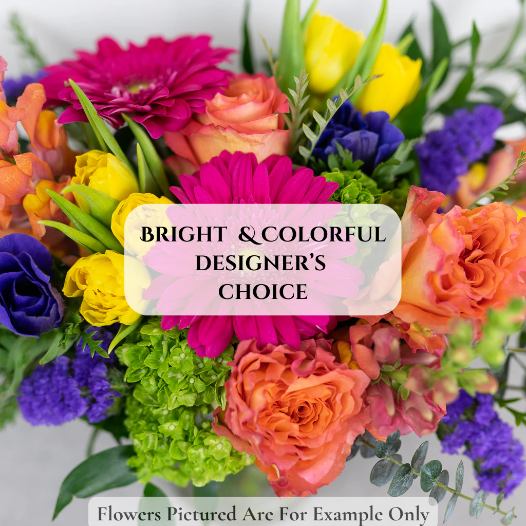 Bright and Colorful Designer's Choice Mixed Arrangement – Four Seasons Florist, Clarksville TN