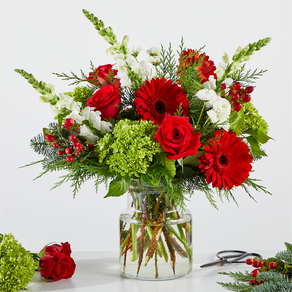 Merry Moment Bouquet – A Florist Original – Four Seasons Florist, Clarksville TN