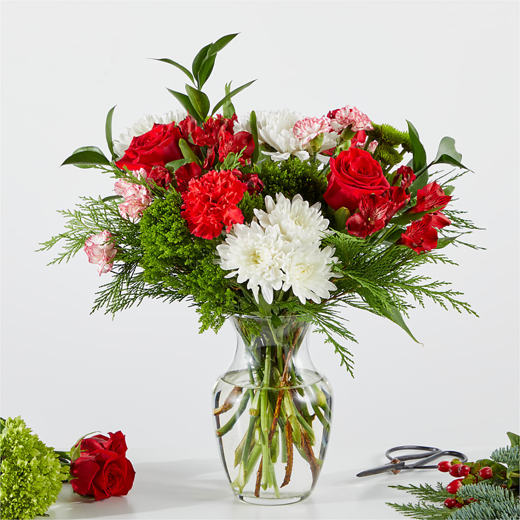 Merry Moment Bouquet – A Florist Original – Four Seasons Florist, Clarksville TN