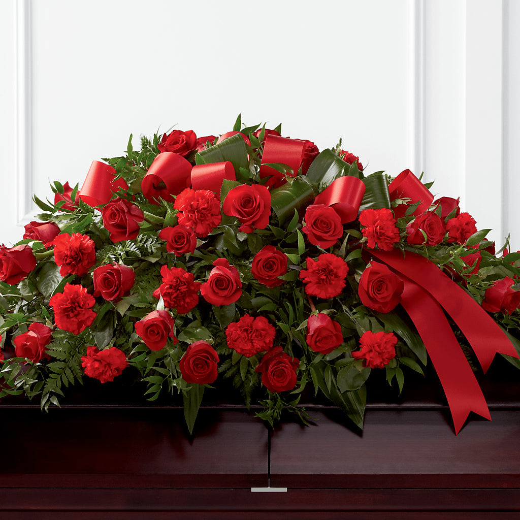 Tribute of Life Casket Spray – Four Seasons Florist, Clarksville TN