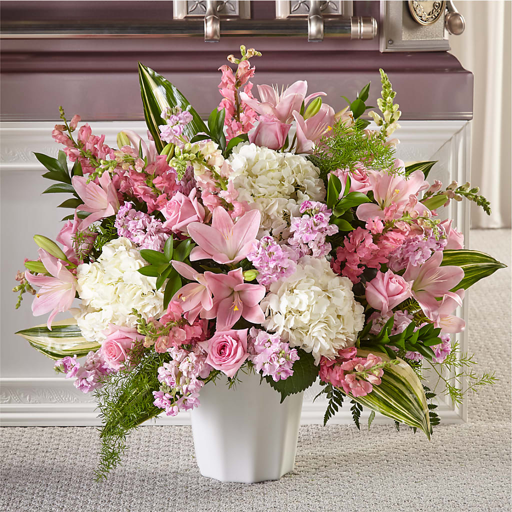 Simply Serene Floor Basket – Four Seasons Florist, Clarksville TN