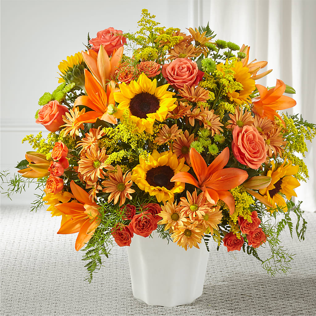 Harvest Thoughts Floor Basket – Four Seasons Florist, Clarksville TN