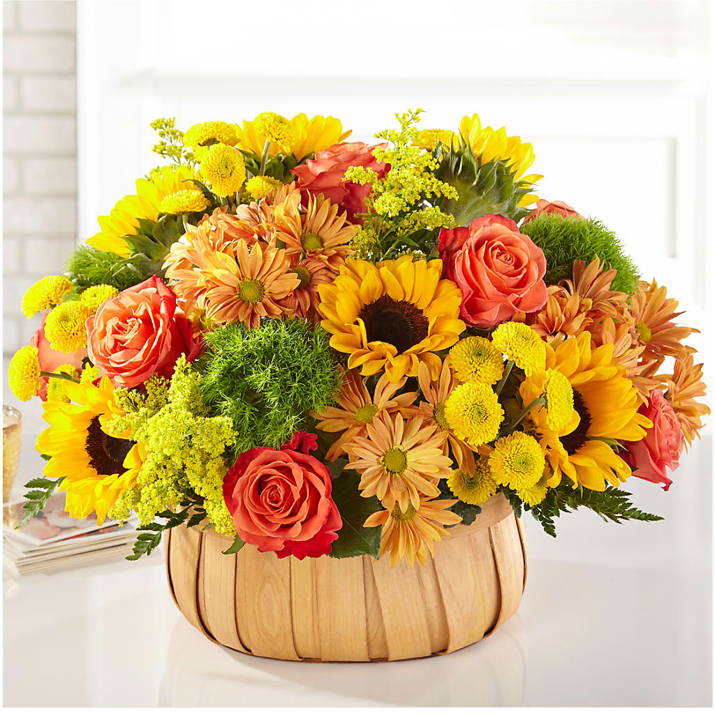 Harvest Sunflower Basket – Four Seasons Florist, Clarksville TN