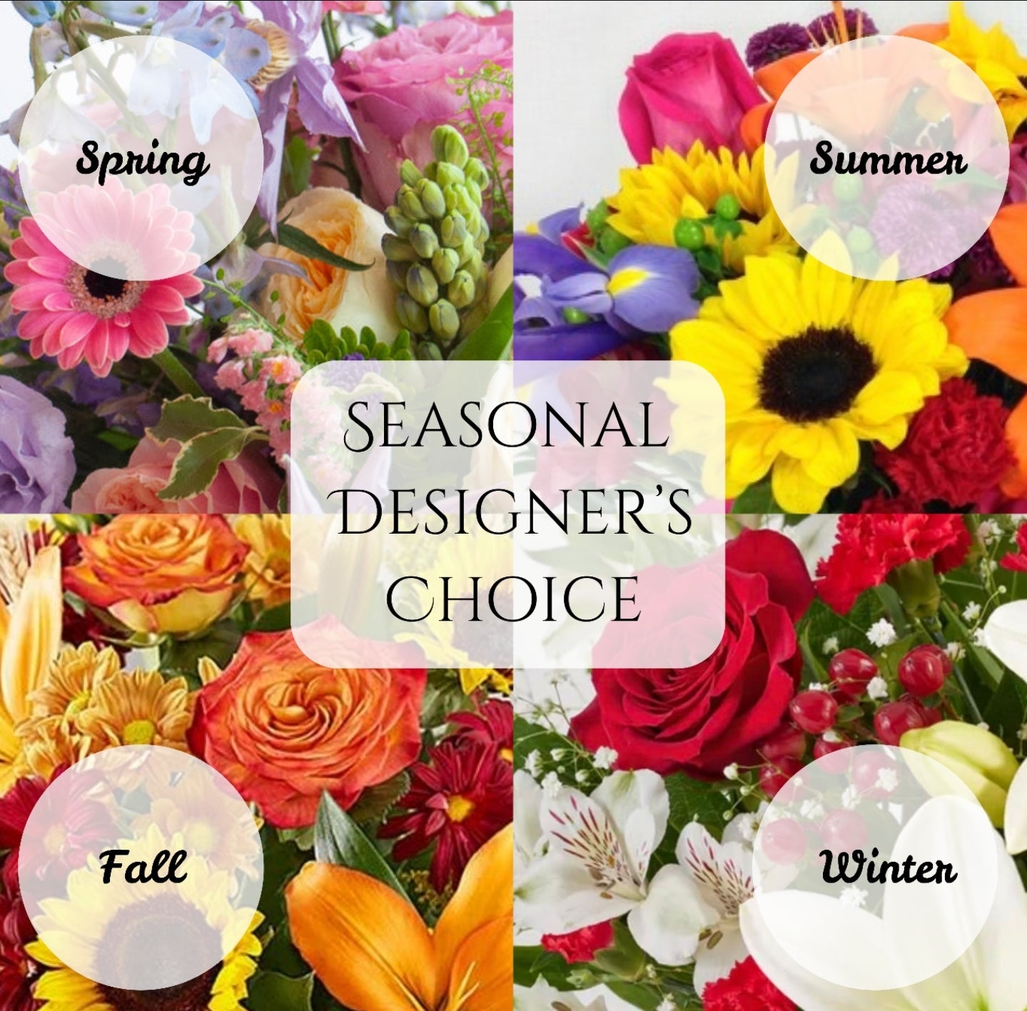 Seasonal Designer's Choice Mixed Arrangement – Four Seasons Florist, Clarksville TN