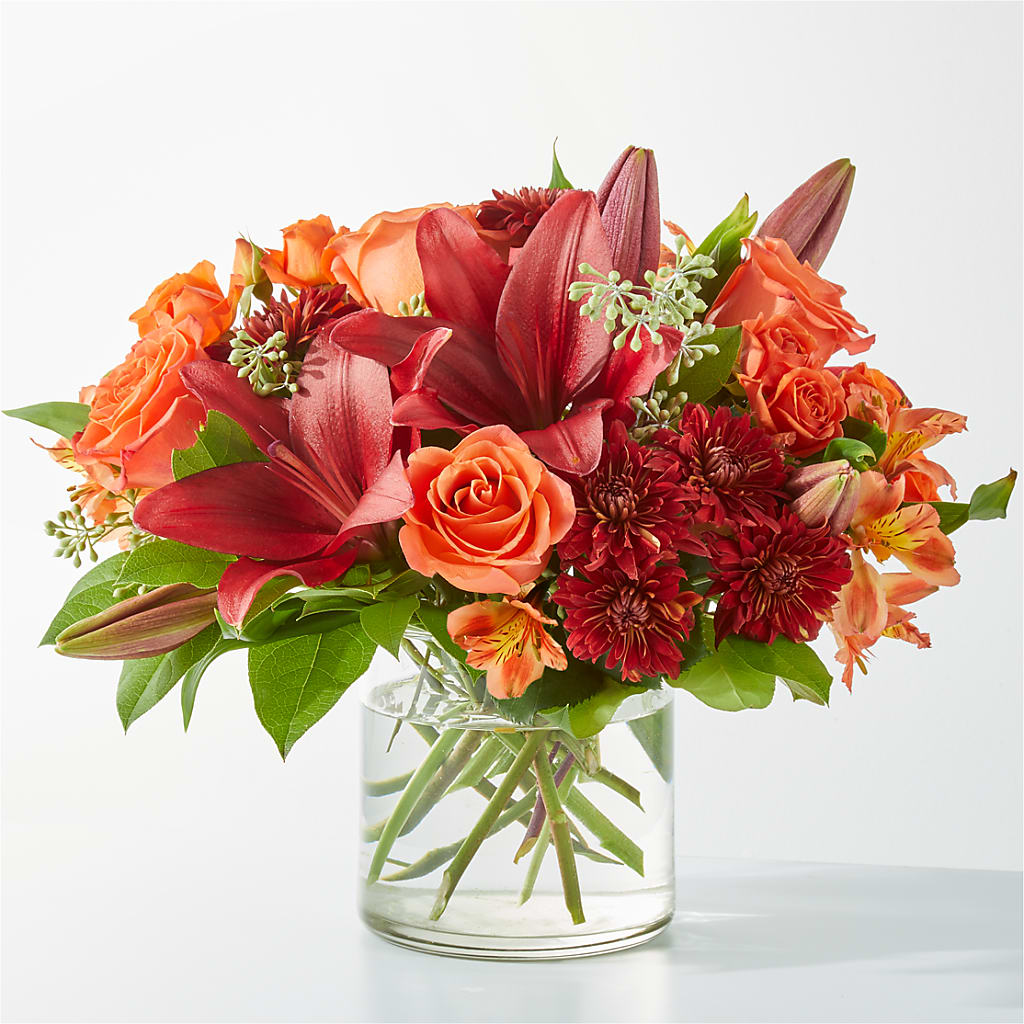 Crimson Leaves Bouquet – Four Seasons Florist, Clarksville TN