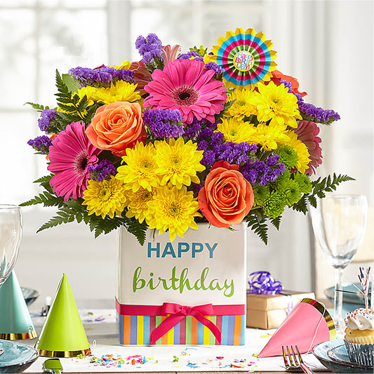 Birthday Brights Bouquet –  Four Seasons Florist, Clarksville TN