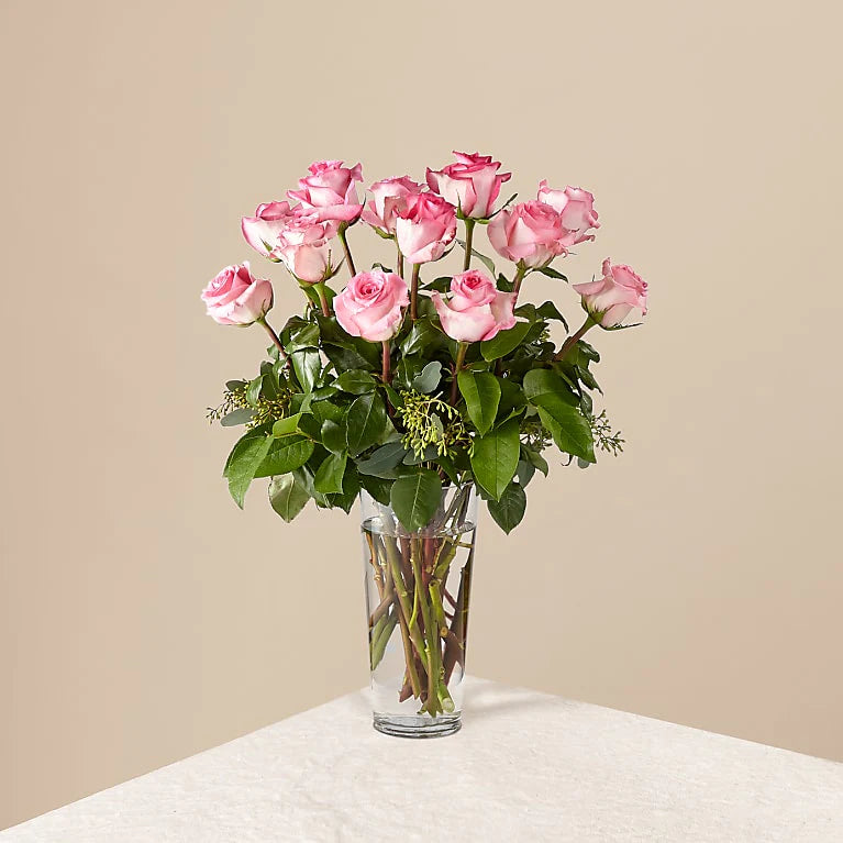 Long Stem Pink Roses