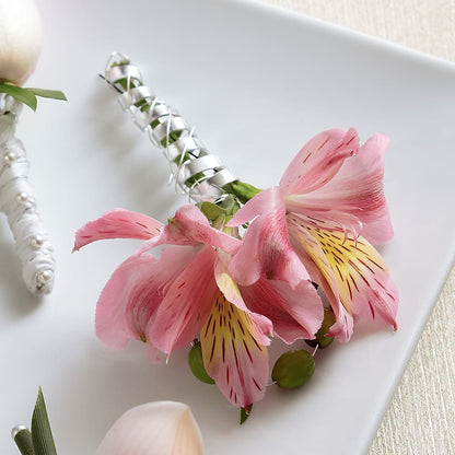 Pink Peruvian Lily Boutonniere –  Four Seasons Florist, Clarksville TN