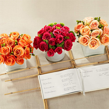 Dawn Rose Centerpiece –  Four Seasons Florist, Clarksville TN